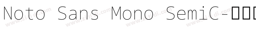 Noto Sans Mono SemiC字体转换